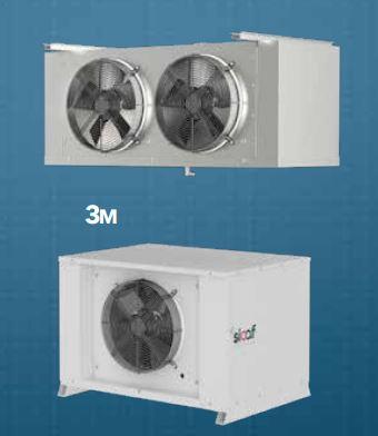 Groupe pour chambre froide fractionnée triphase gaz 452a -18°c -22°c 38m3 23m3 pour ta 32 °c - HML400_0