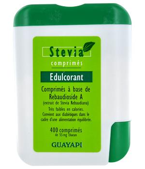 GUAYAPI - STEVIA ALIMENT À POUVOIR SUCRANT DISTRIBUTEUR DE 400 COMPRIMÉS