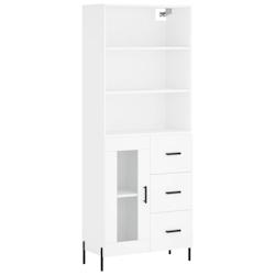 Helloshop26 - Buffet bahut commode armoire meuble de rangement organisateur cuisine salle de séjour salon haut 69,5 x 34 x 180 cm 02_0032618 - 300021_0