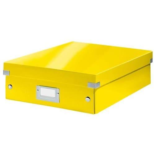 Leitz boîte click&store taille m avec compartiments amovibles. Coloris jaune_0