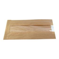 Packnwood FHC - 1 000Pcs - Sac papier kraft brun à fenêtre - 220x50x120mm - marron papier 210SVIS2212_0