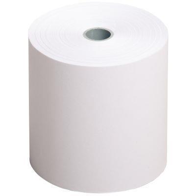 Paquet de 10 bobines comptables papier blanc 70x70 mm Longueur 40 m 60g / m²_0