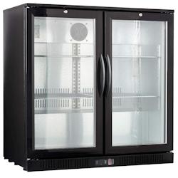 Réfrigérateur Vitrine Arrière-Bar Materiel Horeca 2 Portes Coulissantes avec Éclairage LED - B2-C - B2-C_0