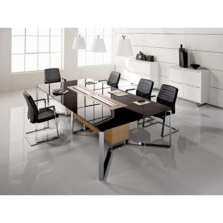 Table de conférence i-meet - Référence imeet03 - LAS - 640x320 cm - Câblage intégré et design modulable_0