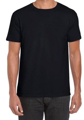 TEE-SHIRT MANCHES COURTES COL ROND NOIR T.L