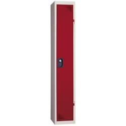 Vestiaire industrie propre - Monobloc - Rouge - 1 colonne - Largeur 30cm - PROVOST - rouge acier 207000202_0