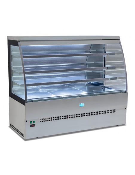 Vitrine libre-service - 2400 - Référence: SIENA 2400 SELF INOX_0