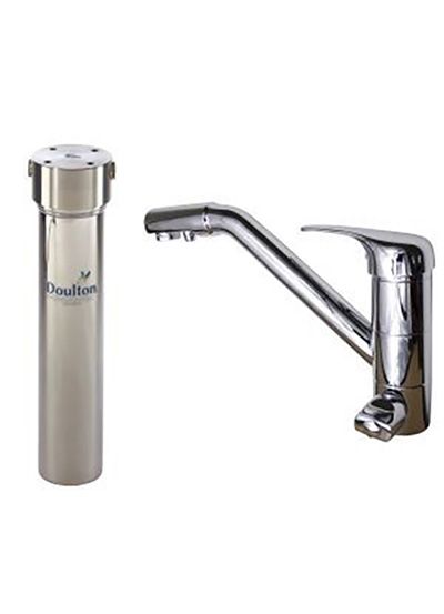 3040R3VBB - Filtres d'eau potable Aqua-Techniques - Purificateur Doulton HIS sous évier avec robinet 3 voies - Dimensions : Hauteur 30 cm x Diamètre 7 cm_0