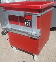 Bac chariot pour abattoir - 600 litres_1