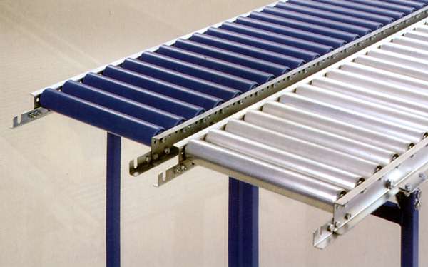 Convoyeur léger à rouleaux libres - Rouleaux Ø50 en plastique, acier zingué ou aluminium - Largeurs 200 à 800 mm_0