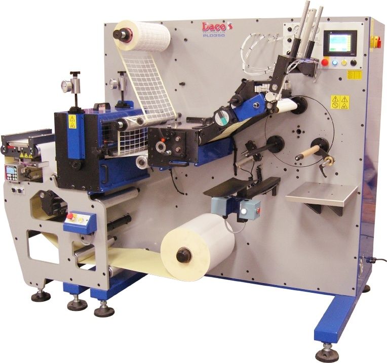 Daco PLD250 / PLD350 / PLD430 - Découpeuse rotative avec rembobineuse semi-automatique - Vitesse 175m/min - Largeurs 250/350/430mm_0