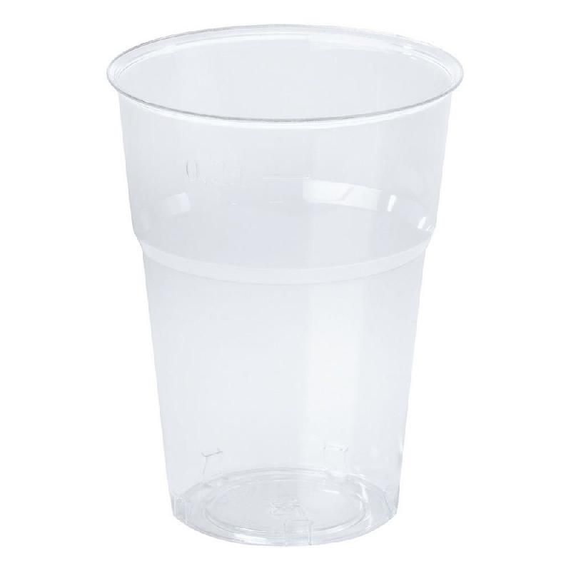 DUNI VERRES JETABLES TENDANCE EN PLASTIQUE POLYSTYRÈNE TRANSPARENT 25 CL LOT DE 20 (LOT DE 100)