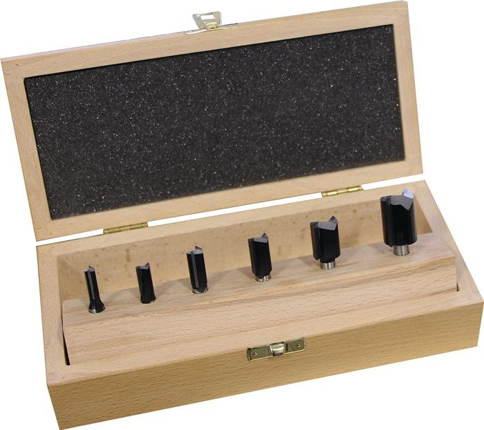 Jeu de fraises à rainurer - 973CT06A04 - carbure - tige 8 mm - 6 pièces - FISCH-TOOLS_0