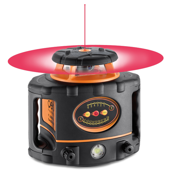 Laser rotatif horizontal simple pente FL 300HV - Geo Fennel - réglage facile et robuste avec batterie Li-Ion_0
