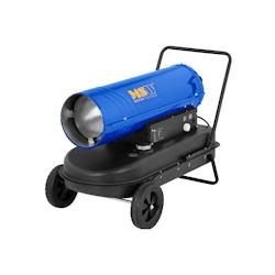 MSW - MSW Chauffage Diesel Canon À Air Chaud Gasoil avec chariot MSW-TW-DH-30000 (30 kW, 38 L, Consommation diesel 2,5 kg/h, Débit d’air - bleu in_0