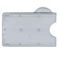 Porte-badge rigide monobloc - avec attache porte-clés_0