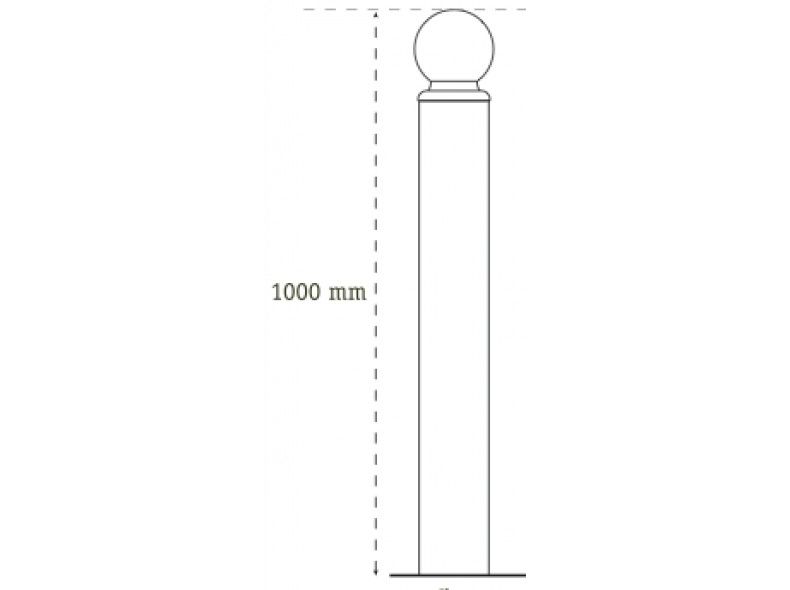 Potelets fixes - foncoser - hauteur hors sol 1000 mm_0