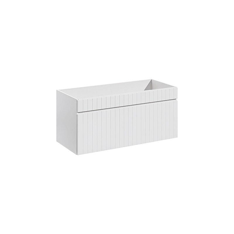 STELLAMEUBLES Meuble sous vasque 100cm Iconic White blanc - 3667335113279_0