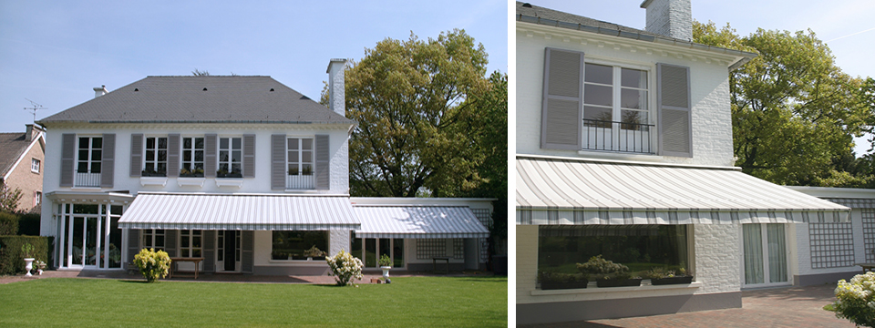 Stores bannes - Horizon Guermonprez - toile CEVENNES, auvent arrondi, lambrequin 6 finitions_0