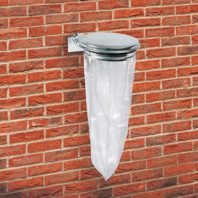 Support sac poubelle Rossignol acier galvanisé à chaud avec couvercle 110 L_0