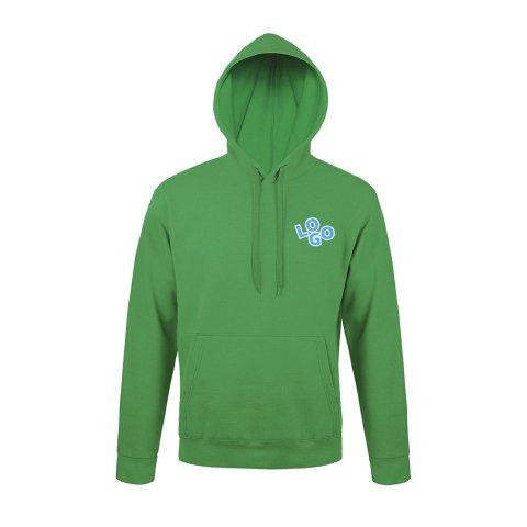 SWEAT-SHIRT AVEC CAPUCHE MIXTE PUBLICITAIRE SOL’S VERT - MARQUAGE MULTICOLORE