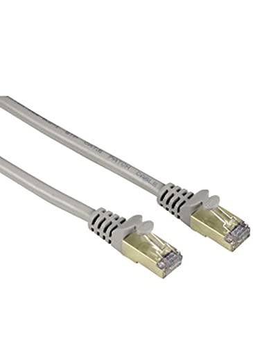 Câble réseau RJ45 mâle - RJ45 mâle, Cat. 6, PIMF, plaqué or, gris, compatible Gigabit, jusqu'à 500 MHz_0