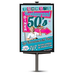 Affiche 120x160 cm - Impression numérique, sérigraphie ou offset - Papier 150g ou 120g dos bleu_0