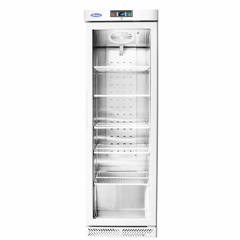 Armoire réfrigérée semi pro négative de stockage blanche porte vitrée - 380 l - ECF38FW_0