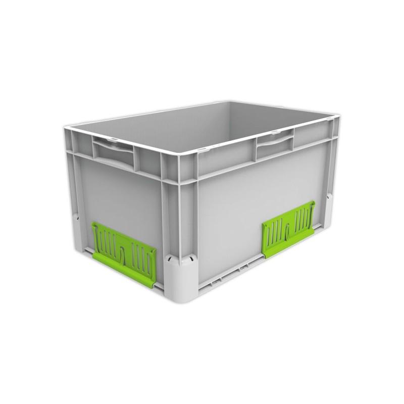 Bac gerbable Euroclick norme Europe 62L - 8312000502 - Allibert - alimentaire, robuste et empilable_0