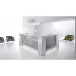 BUREAU D'ACCUEIL LUMINEUX VALDE AVEC RANGEMENTS INTÉGRÉES - MDD_0