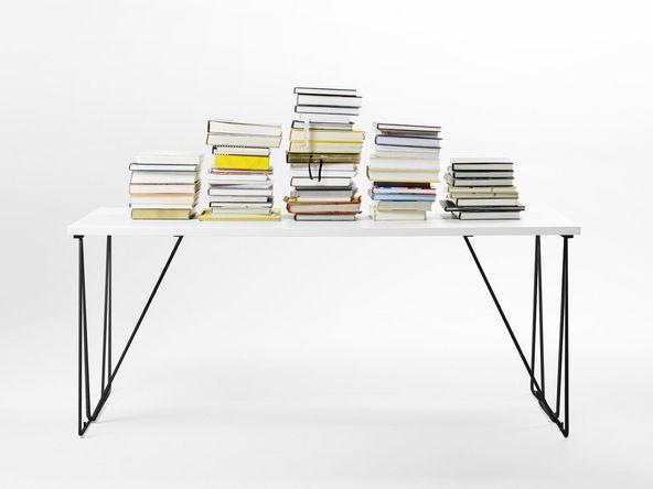 Bureau droit professionnel Let's Work - bois blanc - design fonctionnel - Dimensions 120/140/160/180 x 80 cm_0