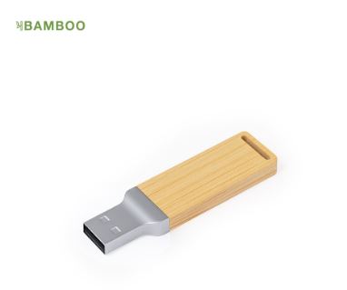 Clé USB publicitaire en bambou - 16 Go - Présentée dans une boîte kraft - Réf. 21211_0