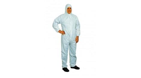 Combinaison jetable XO Sécurité - catégorie 3 type 5-6 - Taille XXL - Blanche, imperméable et résistante_0