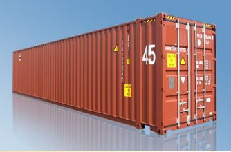 Container maritime 45ft PW HC - Dimensions extérieures 13,71m x 2,50m x 2,89m - Poids 4860kg_0