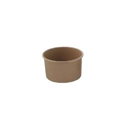 Ecolomique - 50 Pcs - Pot carton kraft 130 ml - Diam: 7,4 cm, Hauteur: 5,9 cm, Froid/Chaud - ECO210POB121 - marron en carton ECO210POB121_0