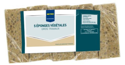 ÉPONGE VÉGÉTALE GROS TRAVAUX (VENDU PAR 5)