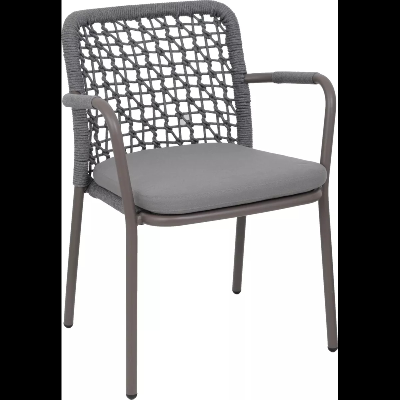 Fauteuil NORMANDIE - aluminium corde design extérieur empilable - Référence 07080309TAUATH_0