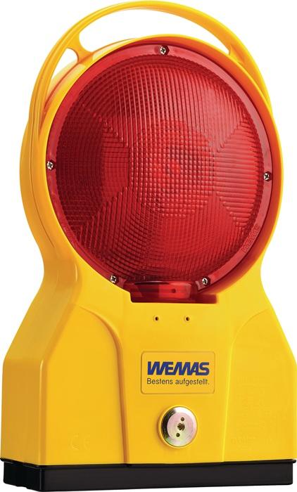 Feu d'avertissement TL Future LED rouge Wemas - Boîtier incassable, lumière sur deux côtés, conforme EN 12352 - L6_0