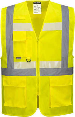 Gilet réfléchissant Glowtex jaune G456 - Technologie triple textile lumineux - Taille XXL_0