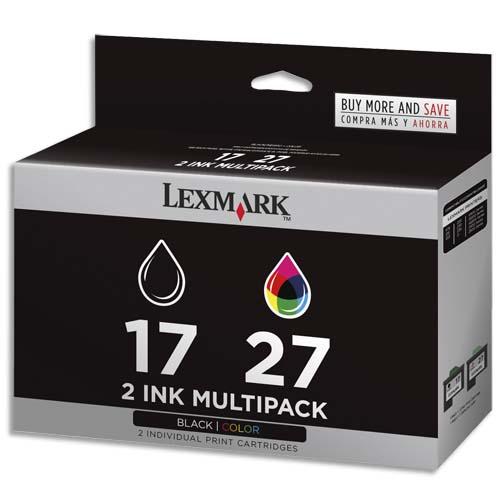 Lexmark combo pack cartouche jet d'encre noir 17/27 80d2952_0