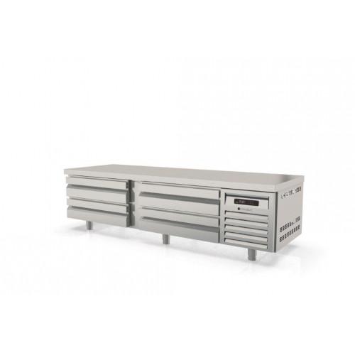 Meuble positif gn2/1 profondeur 700 hauteur 600 soubassement - KBR-83_0