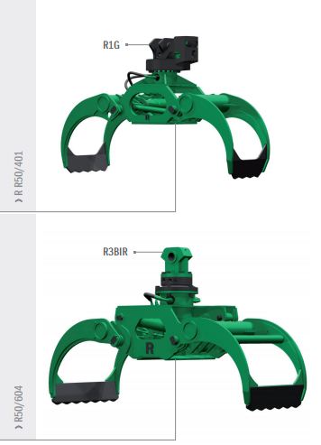 Pinces hydrauliques R50/604 Rozzi pour pelles et chargeurs - Charge de troncs, branches et matériaux divers_0