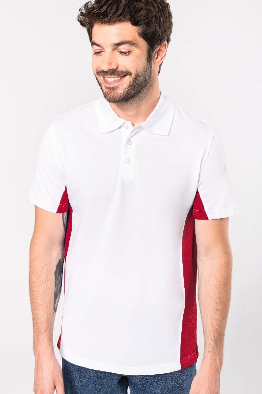 Polo piqué manches courtes bicolore homme - Réf: K232 - 65% polyester / 35% coton - Marque: Kariban_0