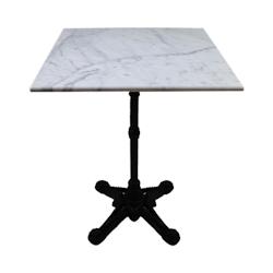 Stamp Reverdy table Retro 4b plateau marbre blanc 60x60 - multicolore multi-matériau 3661365004576_0