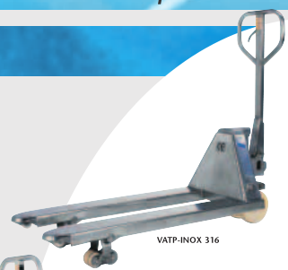 Transpalette manuel - VATP-Inox 316 - Acier inoxydable haute qualité - Résistant à la corrosion et aux acides_0