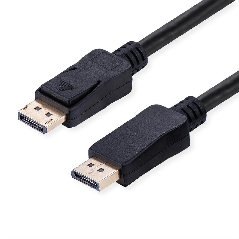 VALUE Câble DisplayPort v2.1, 16K, 80 Gbit/s, DP M - DP M, noir, 5 m_0