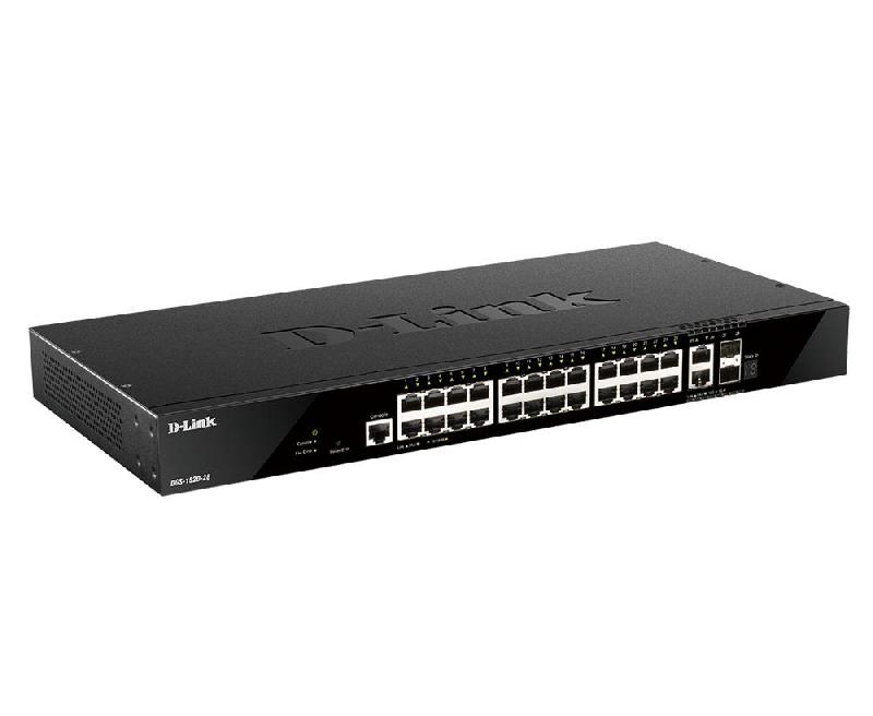 D-Link DGS-1520-28 - Commutateur réseau géré L3 - 10G Ethernet - 128 Gbit/s - 24 ports Gigabit et 4 ports 10G RJ-45_0