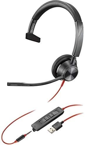 Plantronics 3315 Blackwire - Casque filaire USB Type-A avec microphone flexible et suppression de bruit - Noir_0