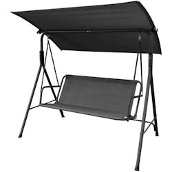 Balancelle en métal Samiel 140 x 110 x 153 cm The Home Deco Factory - noir 3664944655893_0