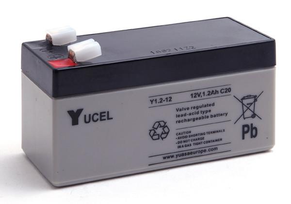 Batterie de démarrage plomb AGM Yucel Y1.2-12 - 12V 1.2Ah - Bornes Faston 4.7_0